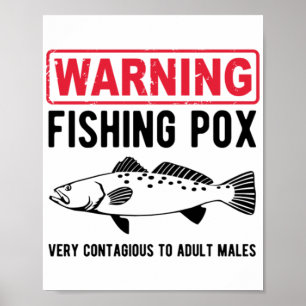 Varning Fiske Pox Poster