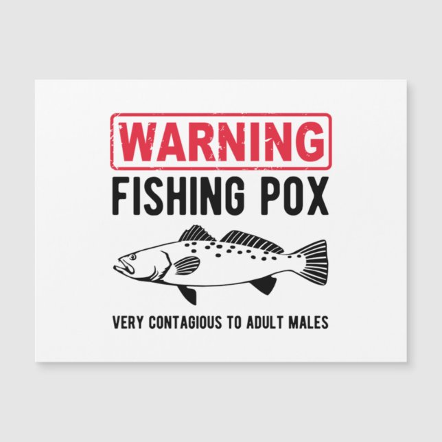 Varning Fiskning Pocken  (Framsida)