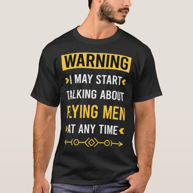 Varning Flygande Män Dansar T Shirt (Framsida)