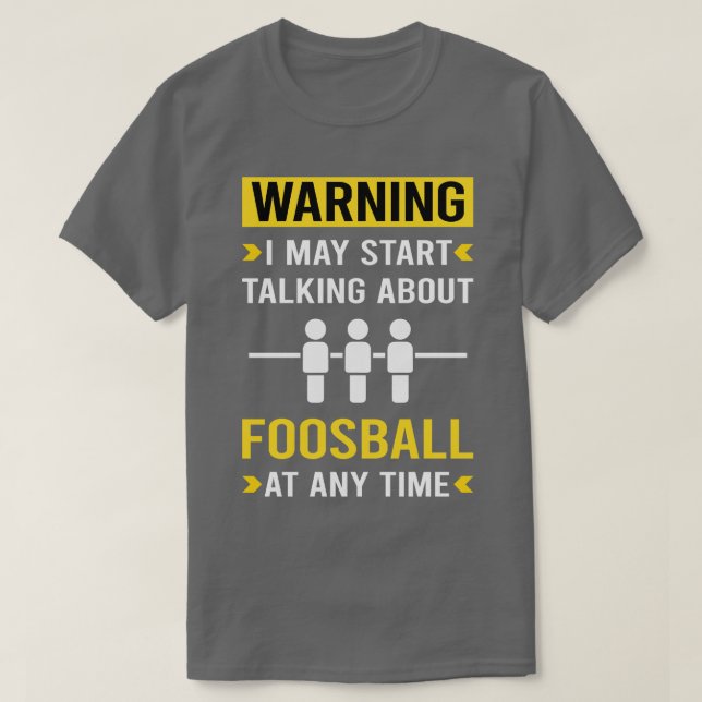 Varning Foosball T Shirt (Design framsida)