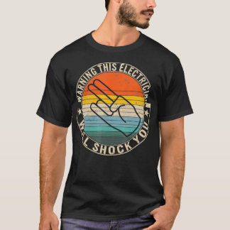 Varning för att elläkaren kan slå dig lineman t shirt