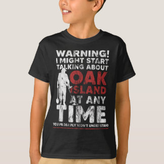 Varning för att Oak Island Metall upptäcker gift T Shirt