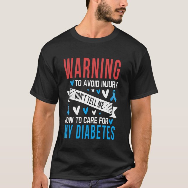 Varning för att undvika skada tala inte om för mig t shirt (Framsida)