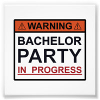 Varning för Bachelor-parti pågår