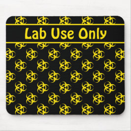 Varning för biofara, text för Mousepad w/ Anpassni Musmatta