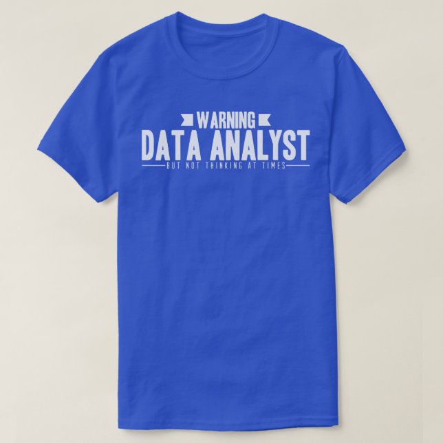 Varning för datAnalyst T Shirt (Design framsida)