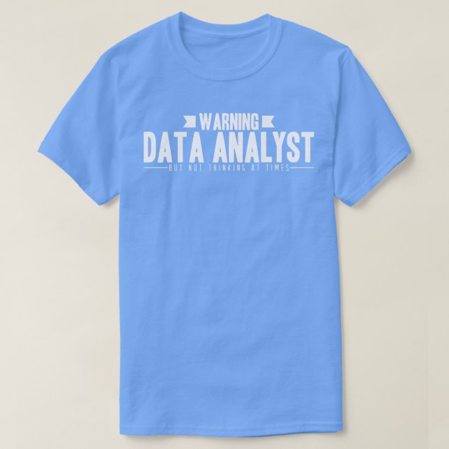Varning för datAnalyst T Shirt (Design framsida)