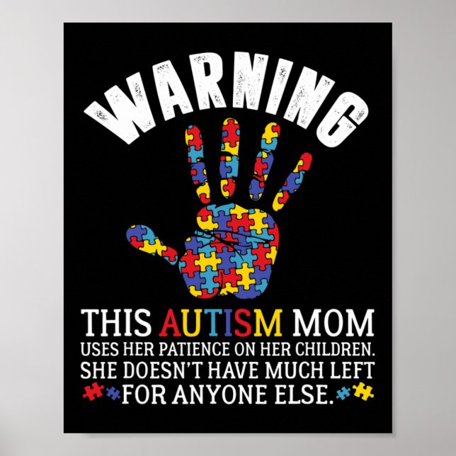 Varning för denna Mamma-Använda-patient hos barn Poster (Framsidan)