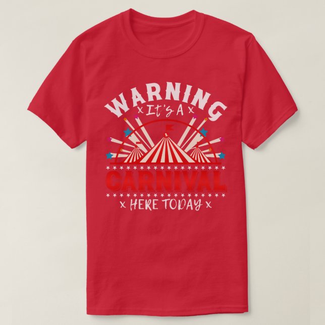 Varning för en nyval här i dag Cute Circus-persona T Shirt (Design framsida)