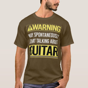 Varning för Guitar Guitarist T Shirt