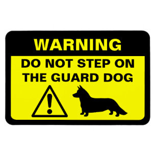 Varning för hund för vakt för walesisk Corgi f Magnet