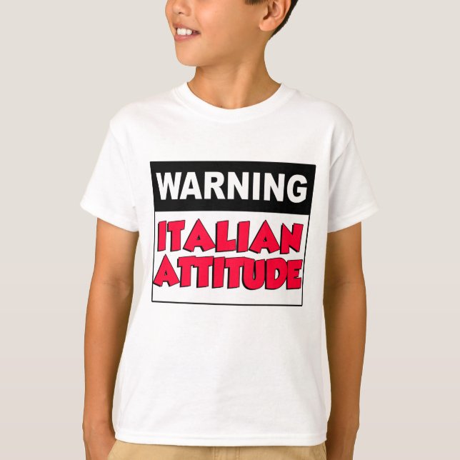 Varning för Italiens inställning T-shirt (Framsida)