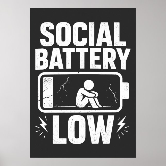 Varning för låg social batterinivå poster (Framsidan)
