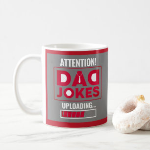 Varning för ljuddesign! Pappa Jokes Loading Kaffemugg