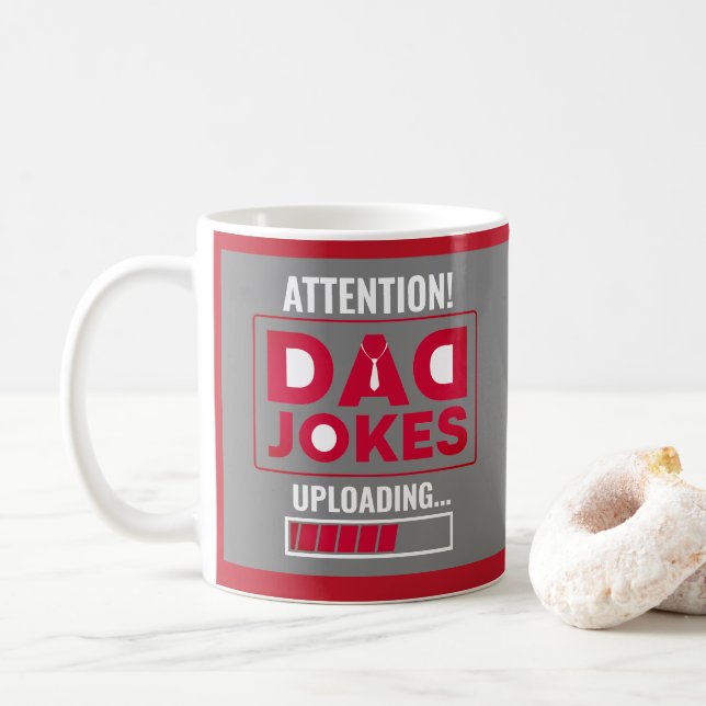 Varning för ljuddesign! Pappa Jokes Loading Kaffemugg (Med munk)
