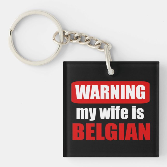 Varning för min fru är belgisk (Framsidan)