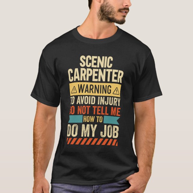 Varning för scen Carpenter T Shirt (Framsida)