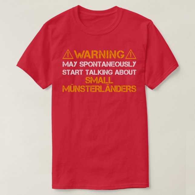 Varning för Small Mnsterlnder T Shirt (Design framsida)