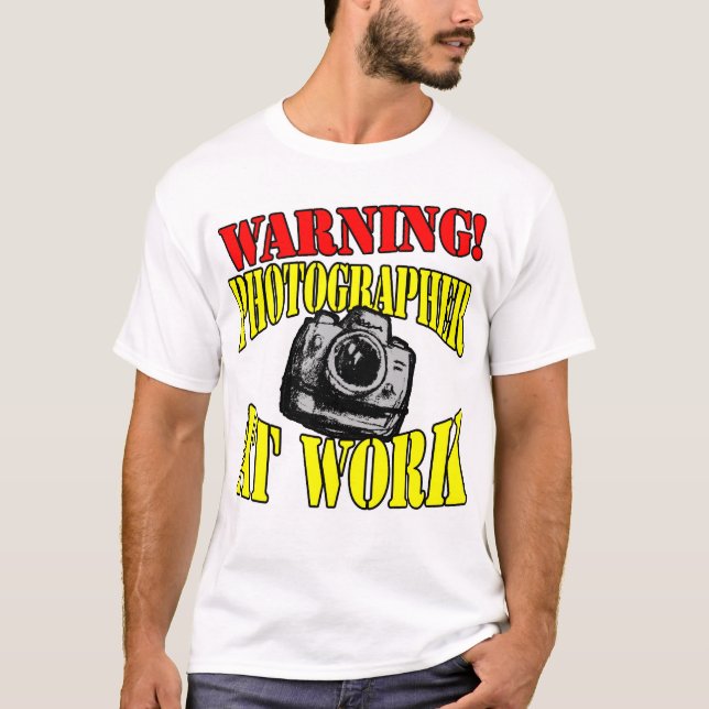 Varning! Fotograf på arbete! Tröja (Framsida)