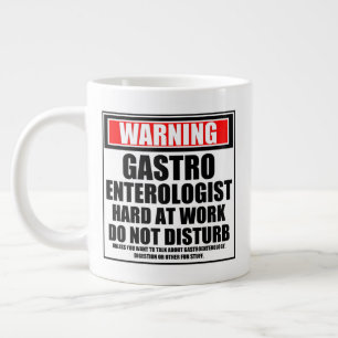 Varning Gastroenterolog hårt på arbetet Jumbo Mugg