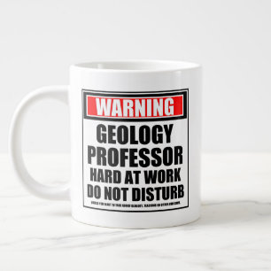 Varning Geology Professor Hard in Work Jumbo Mugg