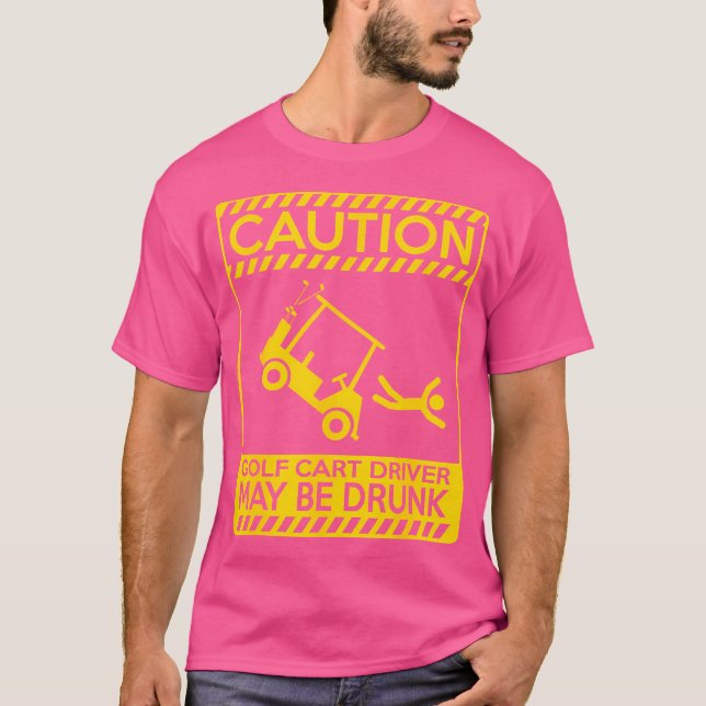 Varning Golf Cart-drivrutinen kan vara rinnande (r T Shirt (Framsida)