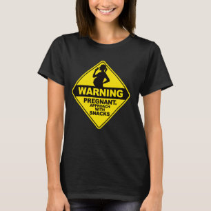 Varning Gravid inflygning med fästingbabyskor T Shirt