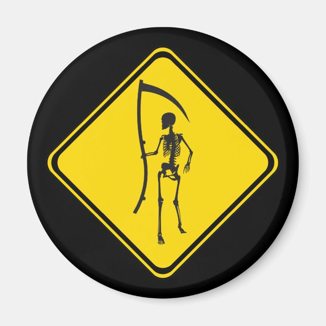 Varning! Grim Reaper Ahead! Magnet (Framsidan)