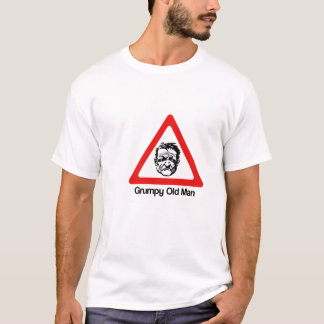 Varning: Grumpy gamal man T-shirt