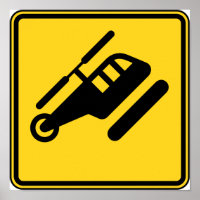 Varning Helikoptertecken