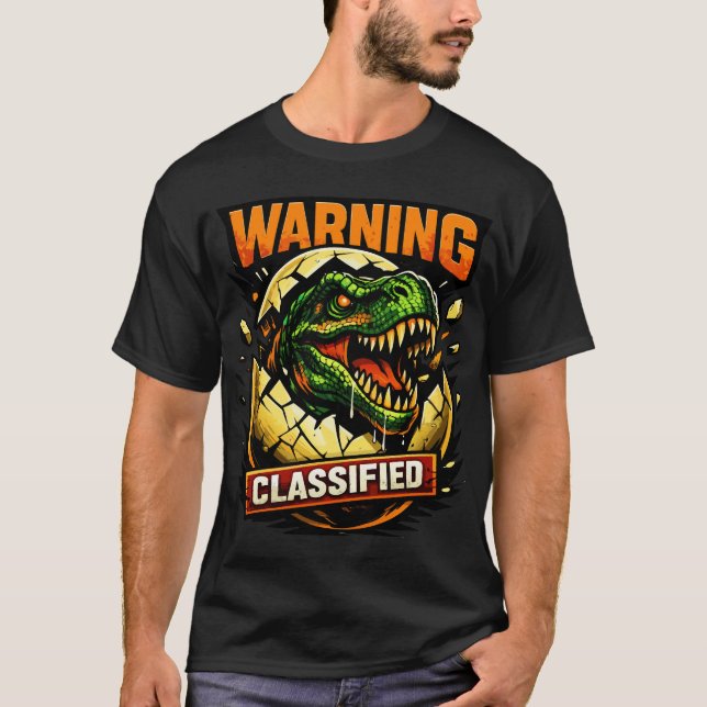 'VARNING HEMLIGT' T SHIRT (Framsida)