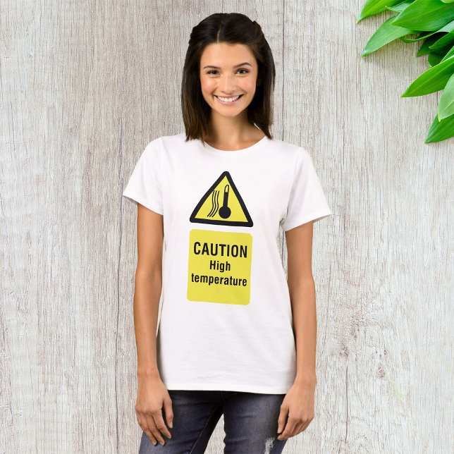 Varning Högtemperatur Varnings skylt T Shirt (Skapare uppladdad)
