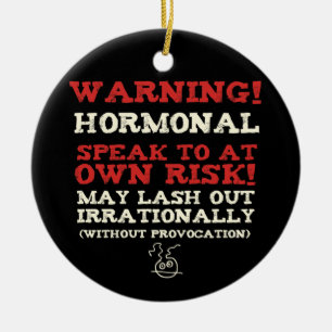 Varning! Hormonal Julgransprydnad Keramik