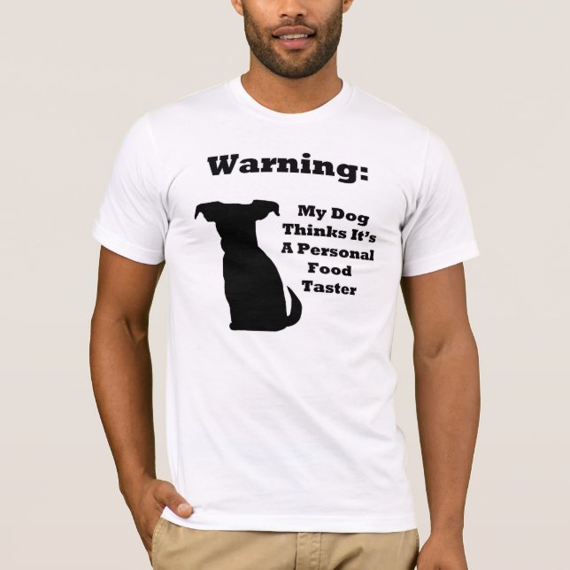 Varning, Hund T-shirt (Framsida)