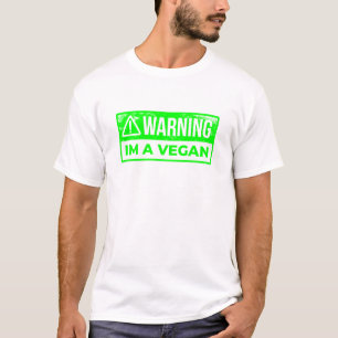 varning i am vegan vegetarian t shirt