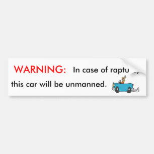 Varning: i fall att av Rapture Bildekal