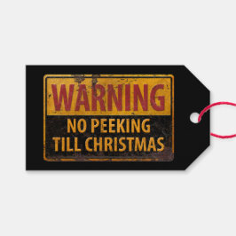 VARNING Ingen jakt till jul Skriv inte under Presentetikett