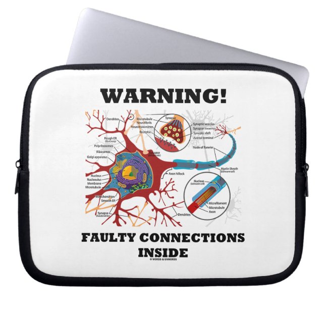 Varning! Inre NeuronSynapse för defekta Laptop Fodral (Framsidan)