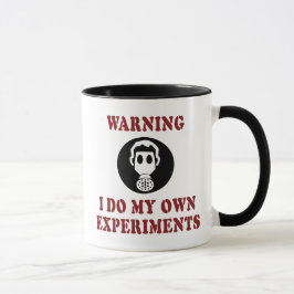 Varning Jag Gör Mina Egna Experiment - Rolig Veten Mugg