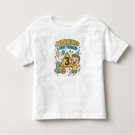 VARNING Jag Har Just Blivit Tre - 3-årsdag T Shirt