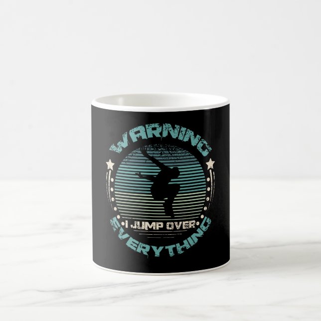 Varning! Jag hoppar över allt Parkour Kaffemugg (Center)