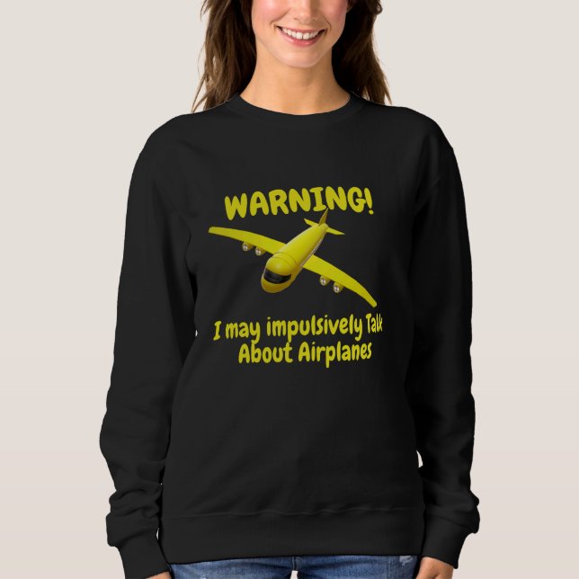 Varning! Jag kan prata lite om flygplanet T Shirt (Framsida)