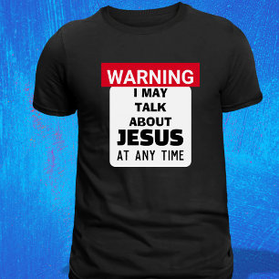 VARNING Jag Kan Prata Om Jesus Rolig Pastor T Shirt