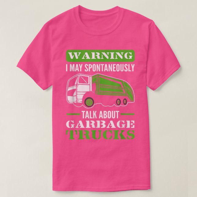 Varning! Jag kan spontant prata om Sopor Tru T Shirt (Design framsida)