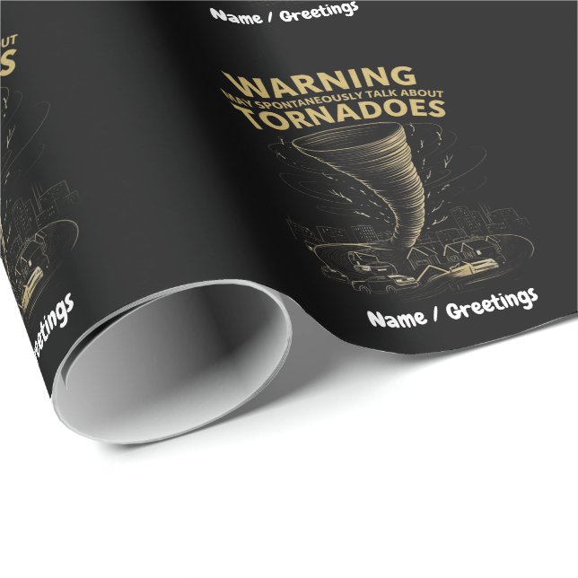 Varning! Jag kan spontant prata om Tornadon Presentpapper (Rullad Hörn)