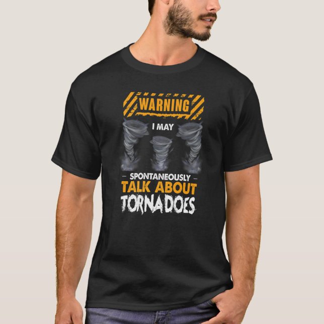 Varning! Jag kan spontant prata om Tornadon T Shirt (Framsida)