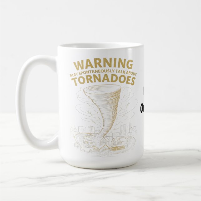 Varning: Jag kan spontant prata om tromber  Kaffemugg (Vänster)