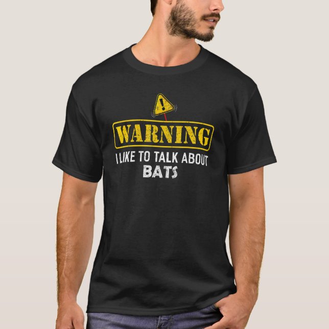 Varning! Jag vill prata om FLADDERMÖSS T Shirt (Framsida)