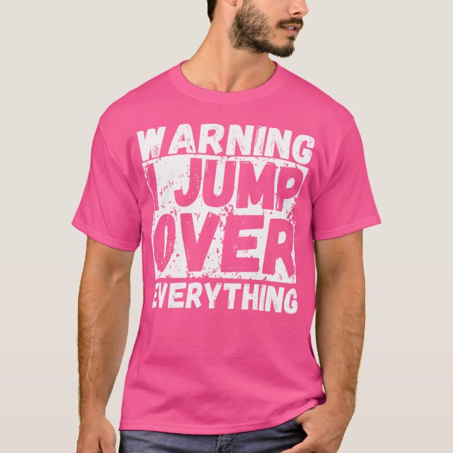 Varning Jagar över Allting Freerunning Parkour T Shirt (Framsida)
