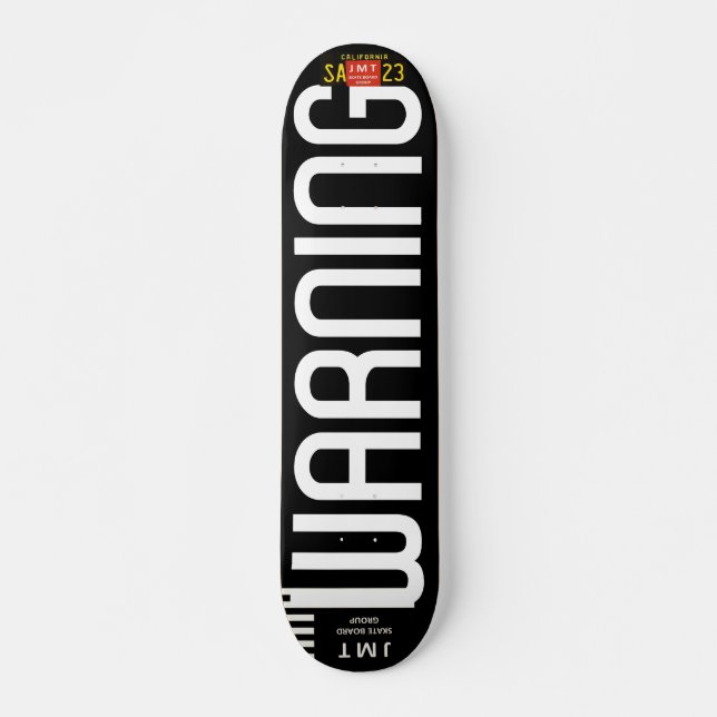VARNING JMT JAMAICA 7 3/4-tums Skateboard Deck (Framsida)